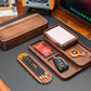 Walnut Wood Desk Organizer Set