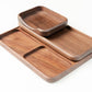 Walnut Wood Desk Organizer Set