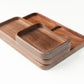 The Pro Organizer Tray Set Walnut Wood