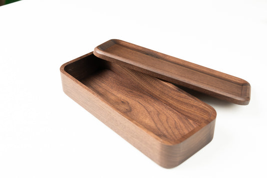 Walnut Wood Box with Lid