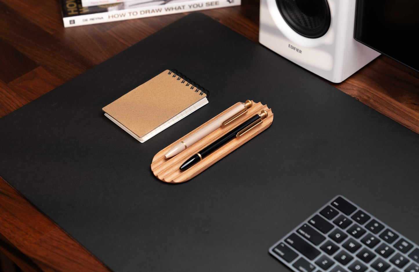 Beech Wood Desk Organizer Set