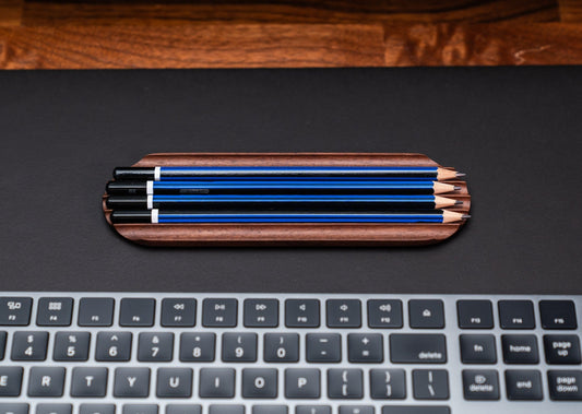 Pen Holder Walnut Wood