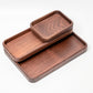 Walnut Wood Desk Organizer Set