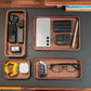 Walnut Wood Desk Organizer Set
